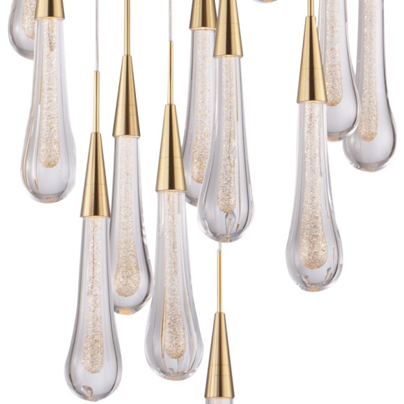 Подвесная светодиодная люстра Delight Collection Pour MD2060-7A br.brass