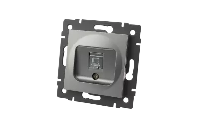 Механизм компьютерной розетки Arlight SCT-MPC1-PL-GR-V (RJ-45, CAT6) 049848