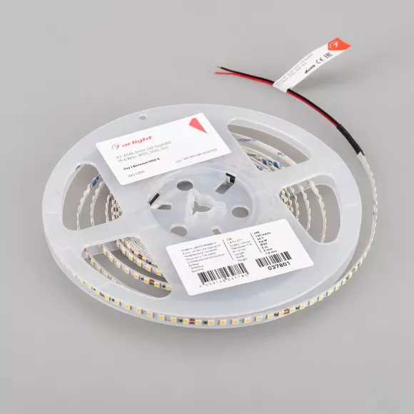 Светодиодная лента Arlight RT-A160-5mm 24V Day5000 (9.6 W/m, IP20, 2835, 5m) 037801 Светодиодная лента Arlight RT-A160-5mm 24V Day5000 (9.6 W/m, IP20, 2835, 5m) 037801