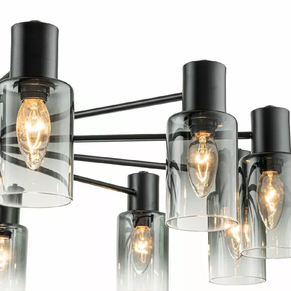 Люстра на штанге Escada Diversity 2120/12P Black, декоративные элементы крупным планом Люстра на штанге Escada Diversity 2120/12P Black, декоративные элементы крупным планом