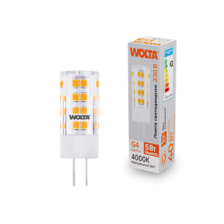 Светодиодная лампа WOLTA 5Вт 4000K G4 кукуруза матовая WSTD-JC-220V5W4KG4-C