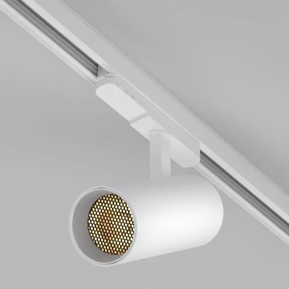 Трековый трехфазный светильник Arlight LGD-GERA-4TR-R74-20W Day4000 (WH, 36 deg, 230V) 055156, вид снизу Трековый трехфазный светильник Arlight LGD-GERA-4TR-R74-20W Day4000 (WH, 36 deg, 230V) 055156, вид снизу