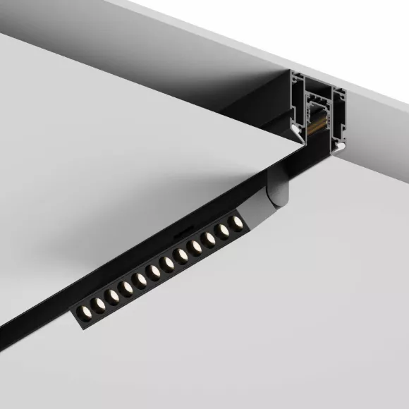 Шинопровод магнитный под натяжной потолок Hesby Lighting ElDeko HSBL_0072_1, Черный, Алюминий, Россия