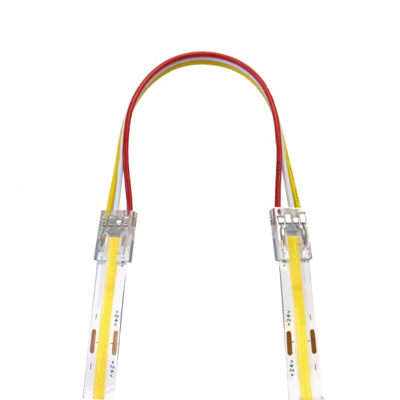 Комплект коннекторов Apeyron (2 клипсы с проводами) для светодиодленты 12/24В COB, ССТ IP20 подложка 10мм 09-99