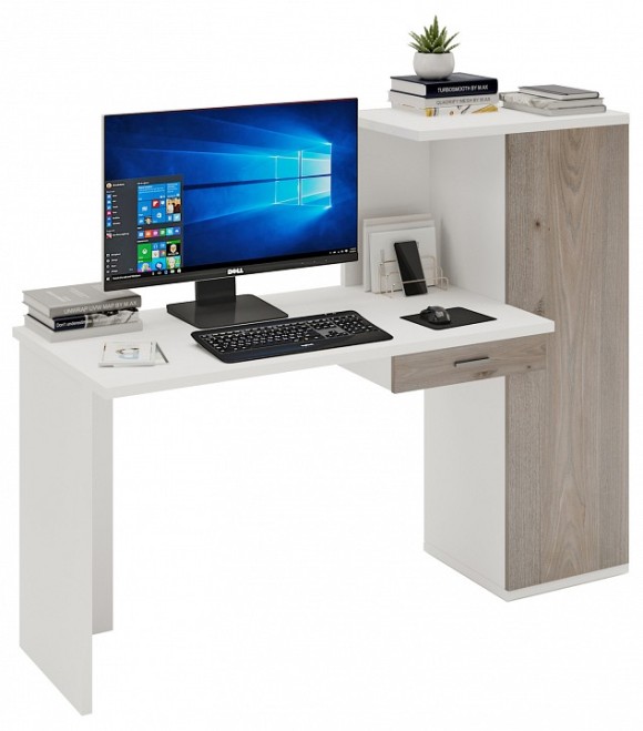 Стол письменный Домино Lite СКЛ-ПРЯМ120+ШК MER_SKL-PRYAM120-SHK-BEN