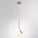 Подвесной светильник Arte Lamp Bolla-Unica A1924SP-1AB, Бронза, Белый, Металл, вид сверху