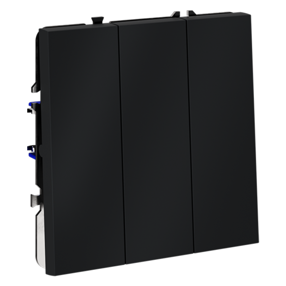 Выключатель трехклавишный Voltum S70 VLS030107