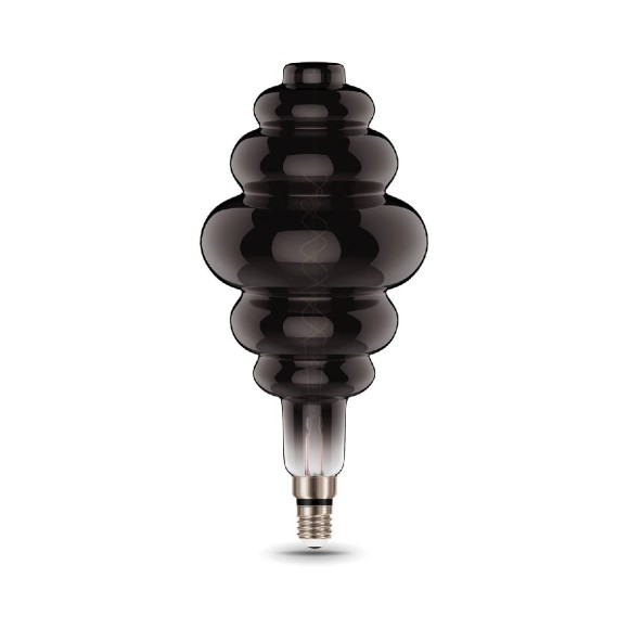 Лампа светодиодная филаментная Gauss E27 8W 2700K серая 159802008