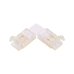 Коннектор угловой для одноцветной SMD ленты шириной 8мм, комплект 3шт WOLTA WLS-2PIN-8MM-MONO-L