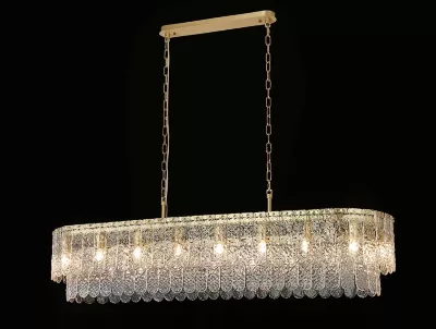 Подвесная люстра Newport Daisy 8370/140 C oval brass М0070732