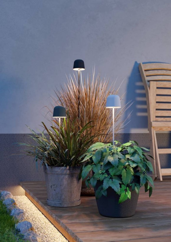 Уличная аккумуляторная настольная лампа Eglo Mannera-S 901939