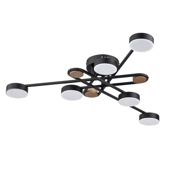 Потолочная люстра с пультом управления Arte Lamp Taygeta A2455PL-6BK