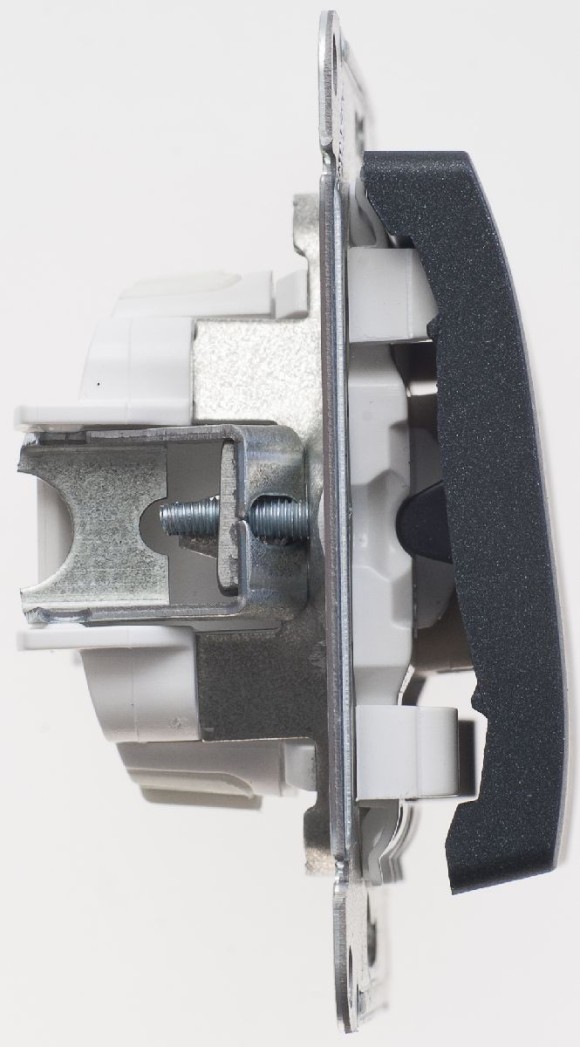 Переключатель перекрестный, сх.7, 10АХ Systeme Electric Glossa Антрацит GSL000771