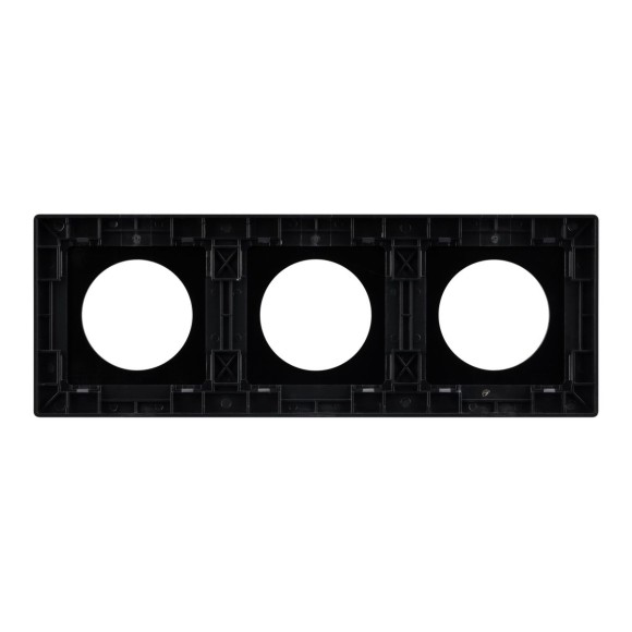 Рамка 3-местная алюминиевая Arlight FRM-PRESTO-ALR-3-BK 043872