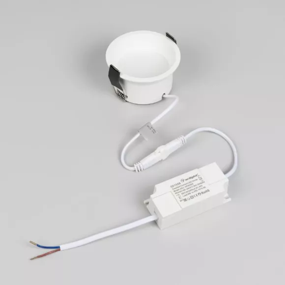 Встраиваемый светильник Arlight MS-BREEZE-BUILT-R82-9W Warm3000 (WH, 85 deg, 230V) (IP20 Металл) 036616(1)