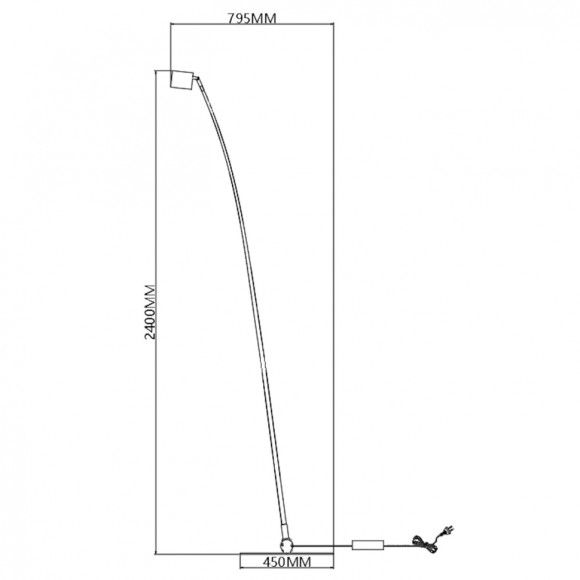 Торшер iLedex Tango 3082F-1 BK