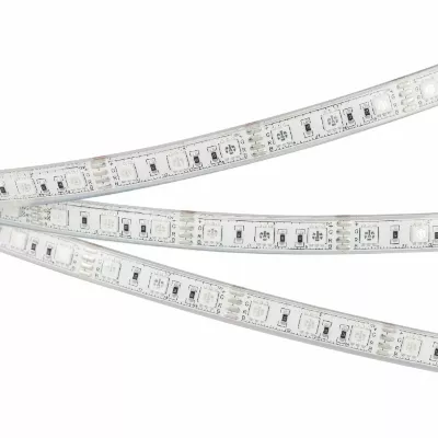 Светодиодная лента герметичная Arlight RTW-PU-B60-12.5mm 12V RGB (14.4 W/m, IP68, Wire 2m, 5m) 029599(3)