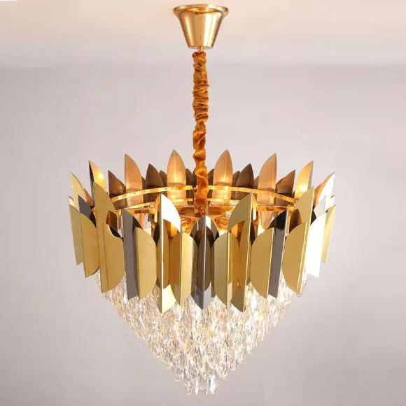 Подвесная люстра Delight Collection Jadorel 7216 L5+3 gold/black, Золото, Прозрачный, Металл, декоративные элементы крупным планом Подвесная люстра Delight Collection Jadorel 7216 L5+3 gold/black, Золото, Прозрачный, Металл, декоративные элементы крупным планом