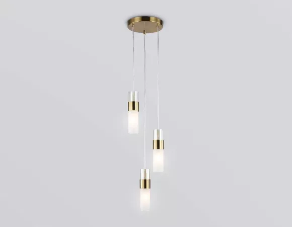 Подвесной светильник Ambrella Light High Light Heigh Light LH55112, Латунь, Белый, Металл Подвесной светильник Ambrella Light High Light Heigh Light LH55112, Латунь, Белый, Металл