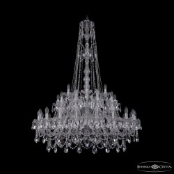 Подвесная люстра Bohemia Ivele Crystal 1411/20+10+5/400/XL-155/2d Ni