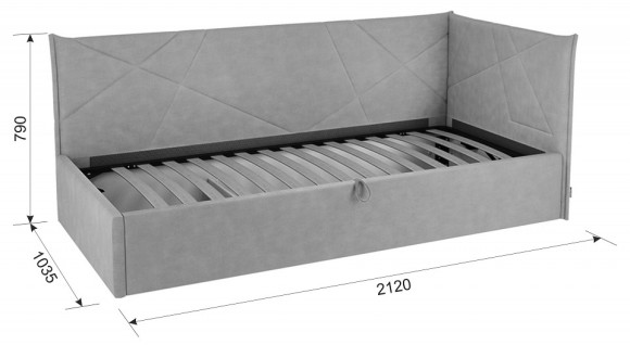Кровать односпальная Бест MBS_KM-T-15-2172
