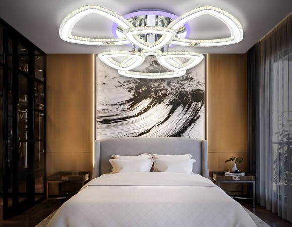 Потолочная светодиодная люстра с пультом управления Ambrella Light ACRYLICA FA8861