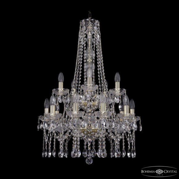 Подвесная люстра Bohemia Ivele Crystal 1413/10+5/200/h-87/2d G