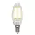 Лампа светодиодная филаментная (UL-00002198) Uniel E14 6W 4000K прозрачная LED-C35-6W/NW/E14/CL GLA01TR