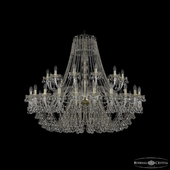 Подвесная люстра Bohemia Ivele Crystal 1409/24+12/530 G