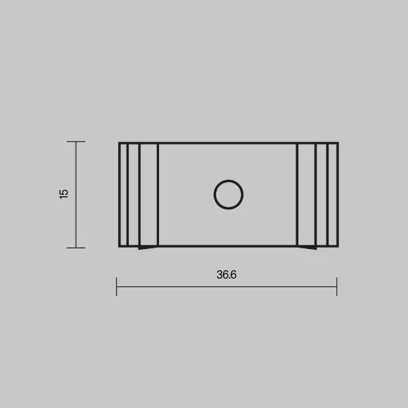 Комплект креплений для профиля 35×35 4шт Maytoni Led Strip ALM-3535A-MT 642032, вид сверху Комплект креплений для профиля 35×35 4шт Maytoni Led Strip ALM-3535A-MT 642032, вид сверху