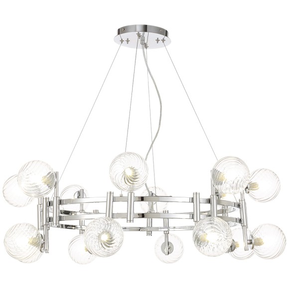 Подвесная люстра Crystal Lux LUXURY SP16 CHROME