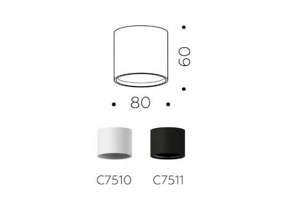 Корпус светильника накладной Ambrella Light DIY Spot C7511, Черный, Металл, Современный стиль Корпус светильника накладной Ambrella Light DIY Spot C7511, Черный, Металл, Современный стиль
