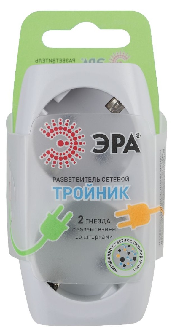 Разветвитель электрический Эра SP-2e-W C0045528