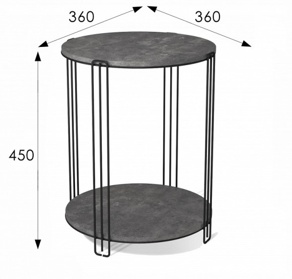 Стол журнальный SHT-CT33 ML_4690654027933