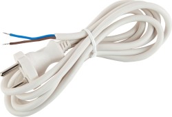 Шнур сетевой с вилкой Эра UX-2x0,75-1,5m-W Б0048680