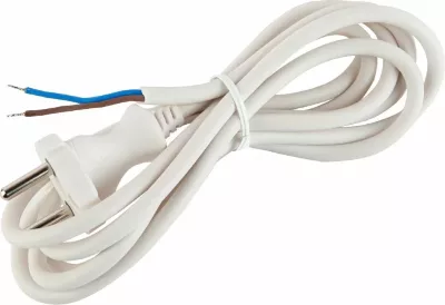 Шнур сетевой с вилкой Эра UX-2x0,75-1,5m-W Б0048680