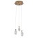 Подвесной светильник Delight Collection OD2439-3 gold/clear