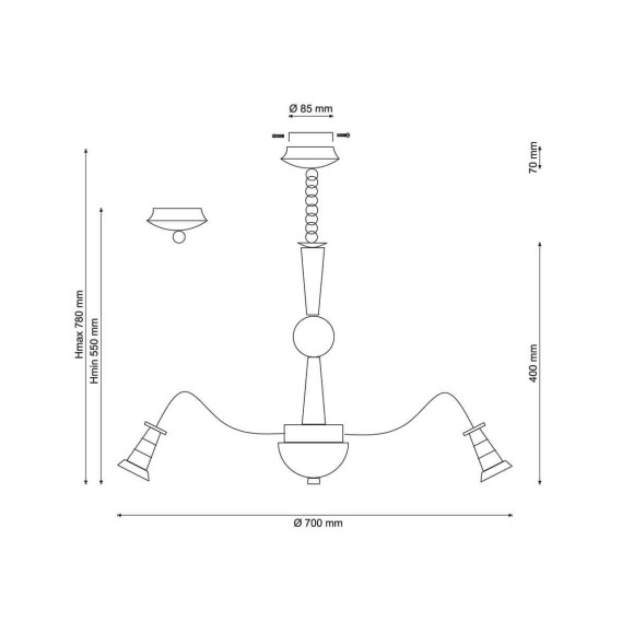 Подвесная светодиодная люстра Lucia Tucci Natura Natura 071.8 LED