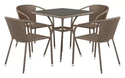 Набор уличный T282BNT/Y137C-W56 Light Brown 4Pcs AFN_T282BNT_Y137C-W56_Light_Brown_4Pcs