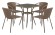 Набор уличный T282BNT/Y137C-W56 Light Brown 4Pcs AFN_T282BNT_Y137C-W56_Light_Brown_4Pcs