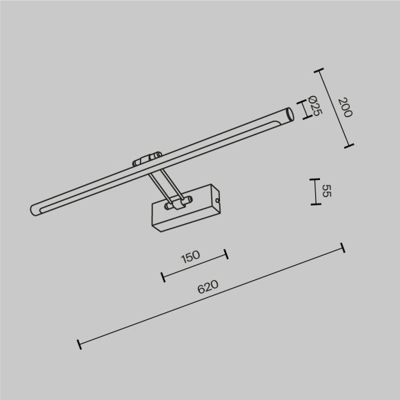 Подсветка для зеркал Maytoni Dazzle MIR267WL-L14CH3K
