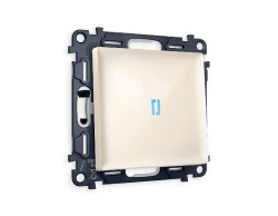 Комплект механизма 1-кл выключателя с подсветкой Ambrella Volt Alfa MA302020