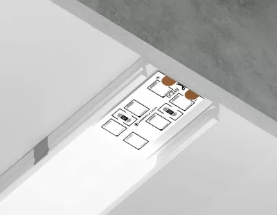 Алюминиевый накладной профиль Ambrella Light Alum Profile GP1800WH
