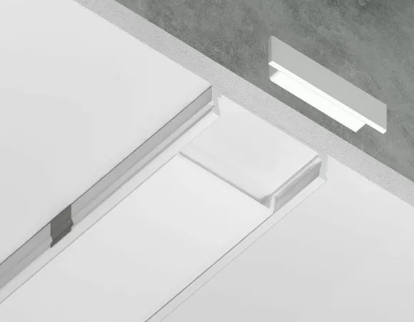 Алюминиевый накладной профиль Ambrella Light Alum Profile GP1800WH