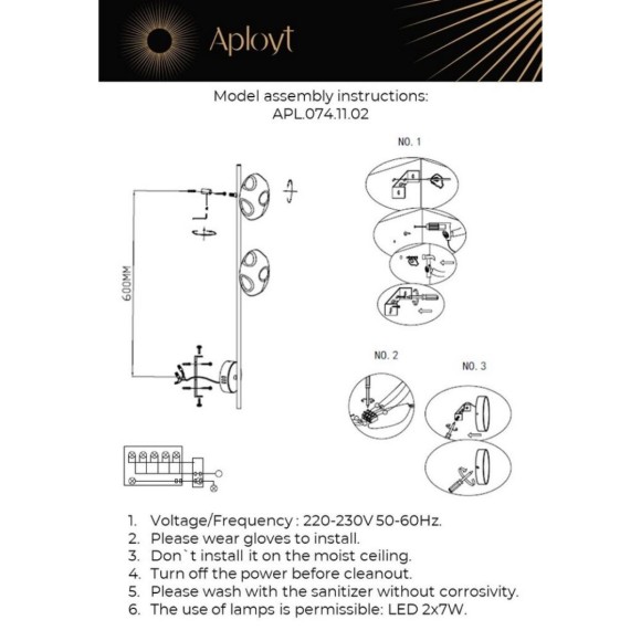 Бра Aployt Tereze APL.074.11.02