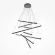 Каскадная люстра Maytoni Line MOD016PL-L96BK, 3000, 4000