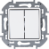 Переключатель двухклавишный Legrand Inspiria 673665