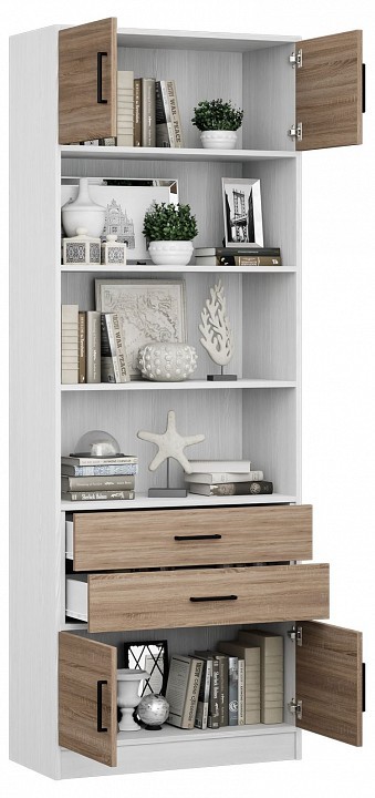 Стеллаж комбинированный Либерти-51-128 MAS_Liberti-51-BT-DS-128