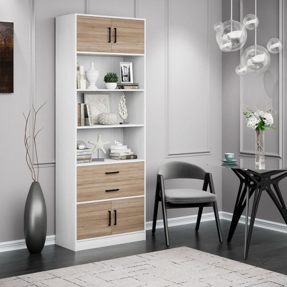 Стеллаж комбинированный Либерти-51-128 MAS_Liberti-51-BT-DS-128