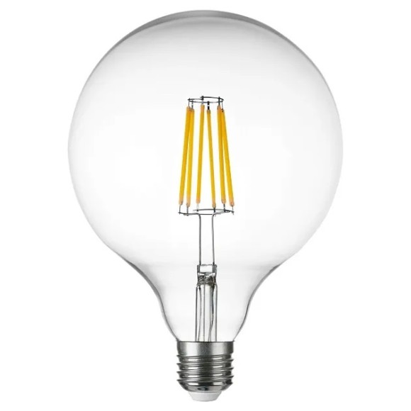 Лампа светодиодная филаментная Lightstar LED Filament E27 10W 3000K груша прозрачная 933202